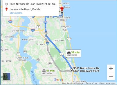 Jacksonville Beach Driving Directions to Florida Coastal Contractors LLC